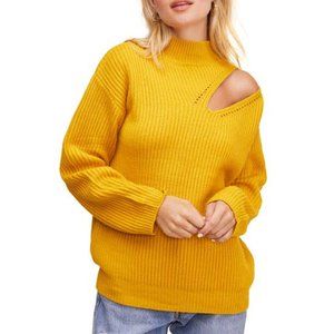 Astr Cutout Turtleneck Sweater